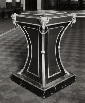 75 Queen Street, Egyptian and Royal Arch Halls; Main hall, detail of altar.