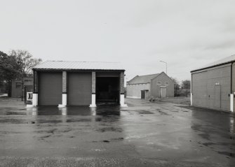 Military transport garage and sub station, view from South West.