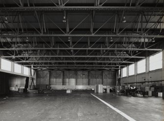 Fields hangar, interior view from West.
