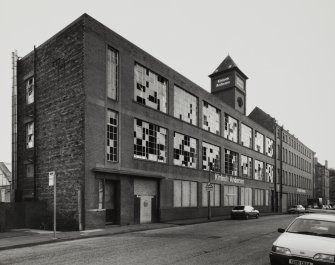 Edinburgh, 2-4 Restalrig Drive, Munrospun Factory.
General view from North-East.