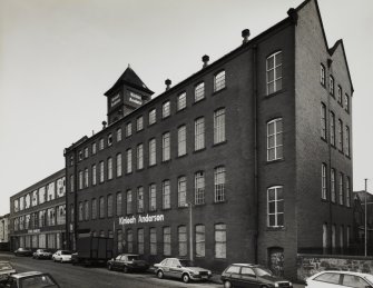 Edinburgh, 2-4 Restalrig Drive, Munrospun Factory.
General view from West.