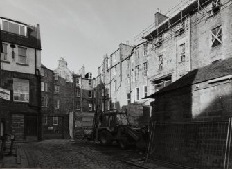 View of rear courtyard to no 106 to no 112 George Street and no 28 to no 32 Castle Street