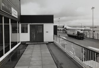 Turnhouse Airport.
View of terrace from West.