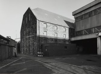 View from S of SW end of maltings block