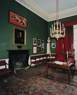 Interior. Meeting room, view from south west (curtains open)