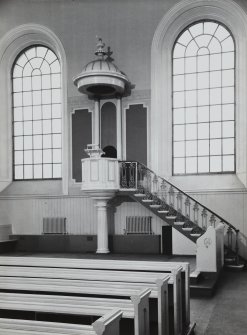 Detail of pulpit.