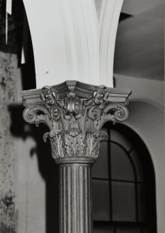 Edinburgh, South College Street, College Street United Presbyterian Church, interior
Detail of column capital.