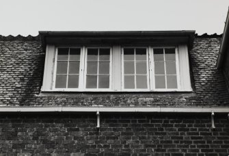 Edinburgh, Spring Gardens, Elsie Inglis Memorial Hospital.
Detail of attic windows of nurses' home.
