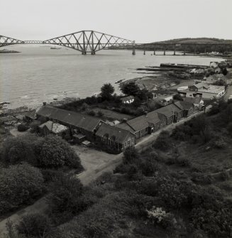 South Queensferry, Flotilla Club.
View from Forth road bridge.