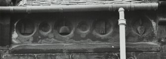 Edinburgh, St Anthony's Place, Masonic Lodge.
Detail of frieze on North elevation.