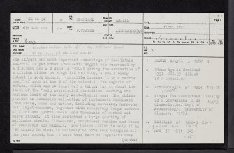 Risga, Loch Sunart, NM66SW 6, Ordnance Survey index card, page number 1, Recto