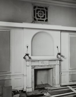 South hall, detail of fireplace