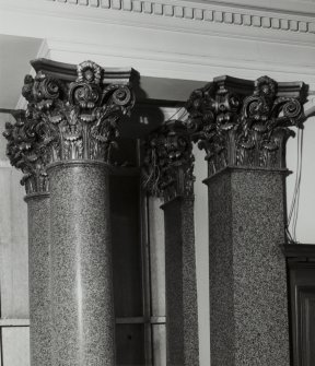 Detail of column heads on ground floor