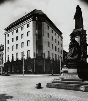General view of Guardian Royal Exchange building on corner of George Street.