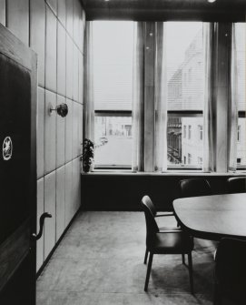 Interior view of office looking onto St Andrew Square.