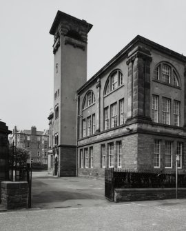 Edinburgh, Boroughmuir High School.
General view of South Facade from South-East.