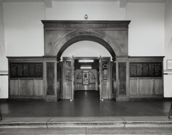 Edinburgh, Boroughmuir High School, interior.
General view of Main Entrance from West.