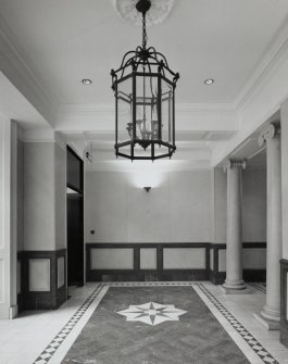 10 Waterloo Place, interior, entrance hall, view from West.