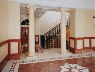 10 Waterloo Place, interior, entrance hall, view from North.