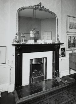 Dining room, detail of fireplace