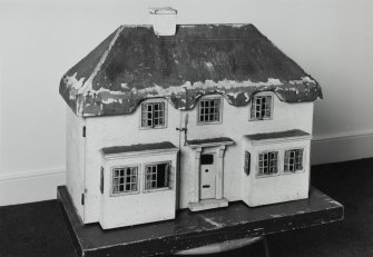 View of dolls house, design inspired by the Welsh Cottage at Windsor