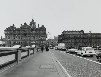 View from North Bridge showing The General Post Office, Register House and The Balmoral hotel