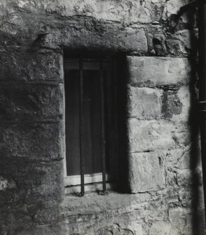 17th century window in west wall.