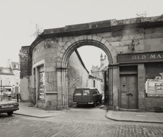 View of archway from North.