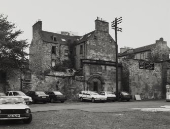 View from South East showing old Market entrance.