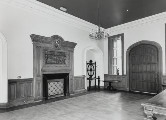 Interior, ground floor, main entrance hall, view from north west