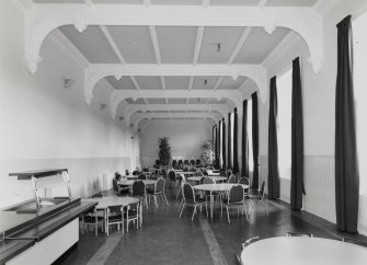 Interior, ground floor, dining-room, view from north