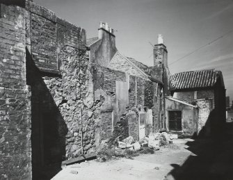 Edinburgh, Wester Close.
View of remains of dwellings on West side, from South-East.