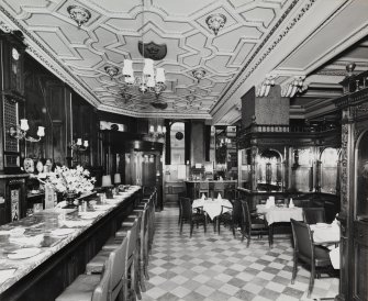 Interior, general view of the Oyster Bar from the South.