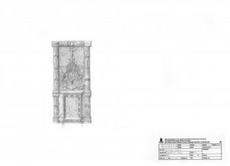 Kintore Church: Scanned detailed survey drawing of Sacrament House