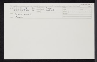 Black Point, NR50NE 3, Ordnance Survey index card, Recto