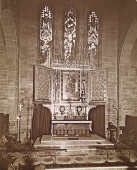 View of main altar and North window of Old St Paul's, Edinburgh
