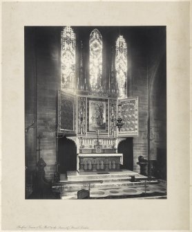 View of main altar and East window of Old St Paul's, Edinburgh