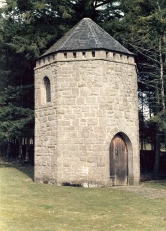 General view of Fornethy Doocot.