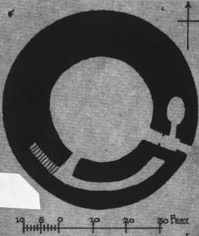 Publication drawing; plan of 'Broch, Carrol'.