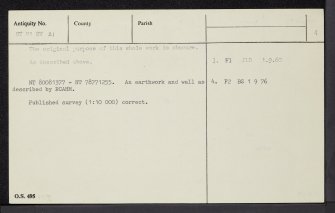 The Kipp, NT81SW 21, Ordnance Survey index card, page number 4, Verso