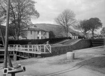 View of lock and house