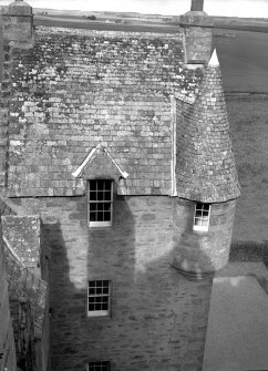 Turret and dormer on south east wing