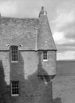 Turret and dormer on south east wing