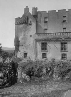 Skye, Dunvegan Castle.
Detail of entrance front.