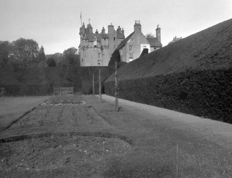 Crathes Castle
View from East across garden