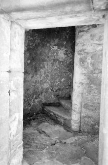 Interior.
Ground floor, view of foot of stair.
