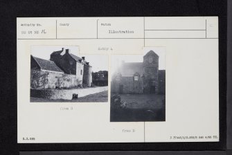 Old House Of Invermay, NO01NE 16, Ordnance Survey index card, Recto