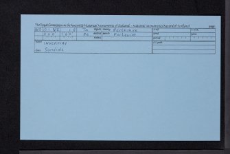 Invermay, NO01NE 18, Ordnance Survey index card, Recto