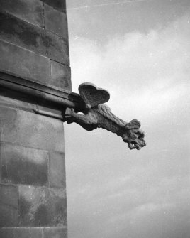 Dundee, Castleroy.
Detail of winged gargoyle on South facade.