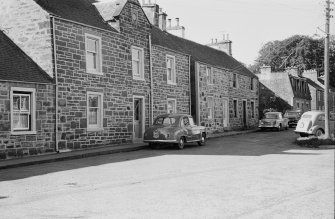 View of south of Willoughby Street, Muthill, leading into Pitkellony Street, including Auchindour.